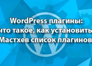 WordPress плагины: что такое, как установить. Мастхев список плагинов.