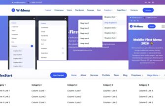 Mobile-First Menu
