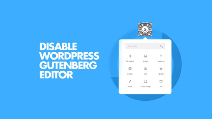 отключение gutenberg