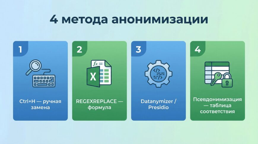 4 метода анонимизации