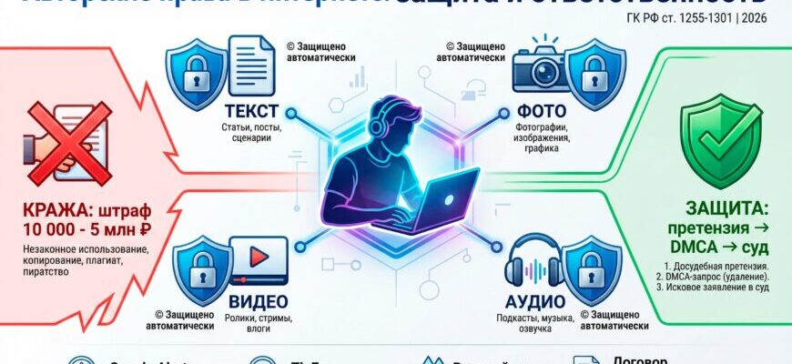 Авторские права в интернете защита и ответственность