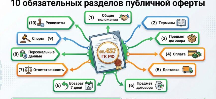 Публичная оферта для интернет-магазина