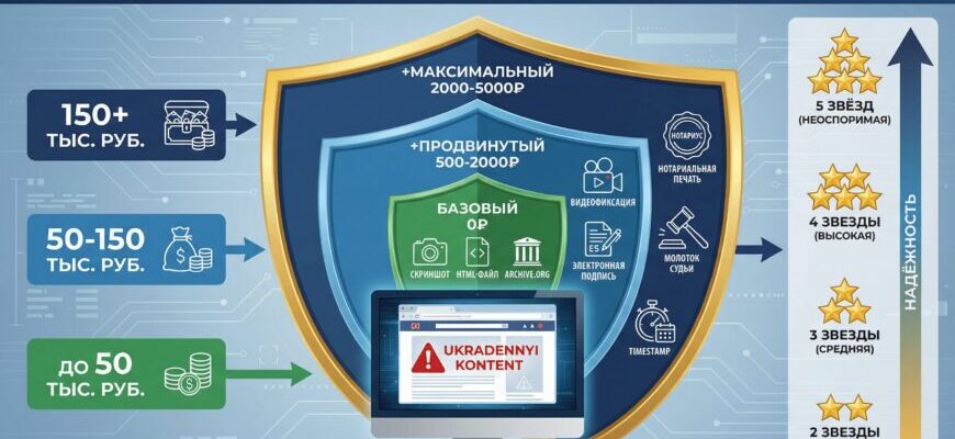 Уровни защиты доказательств